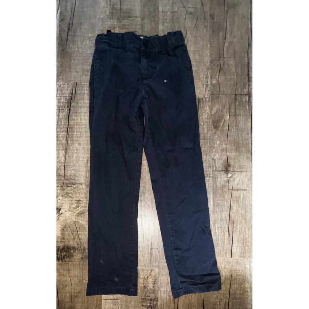 Amazon Essentials Boys Navy Blue Chino Pants Size 12 Straight Leg School Uniform